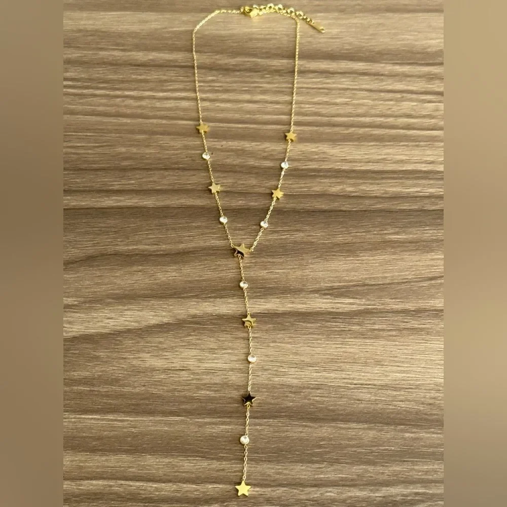 Star Lariat Necklace Q705